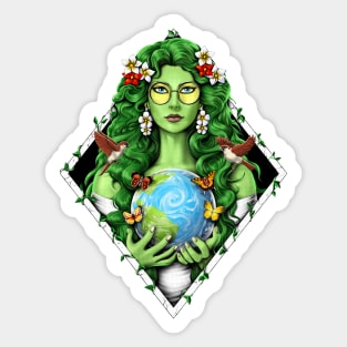 Gaia Mother Earth Goddess Sticker